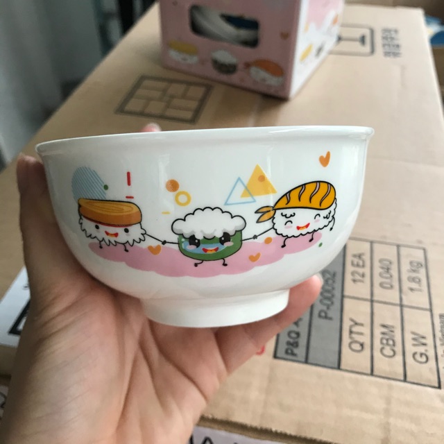 Combo 10 chén sứ dễ thương - Quà tặng từ Unilever