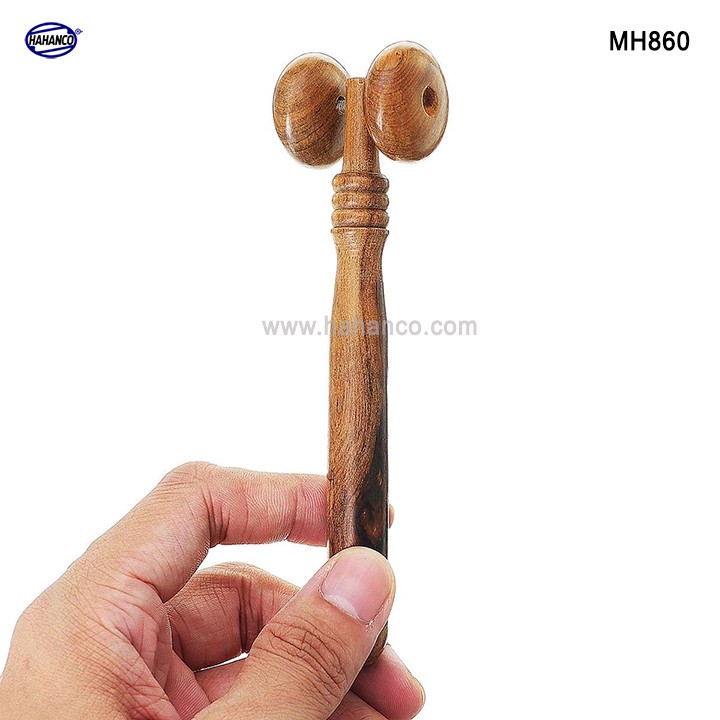 Cây lăn mát xa mặt mũi bằng gỗ thơm - kích thích các huyệt đạo hahanco