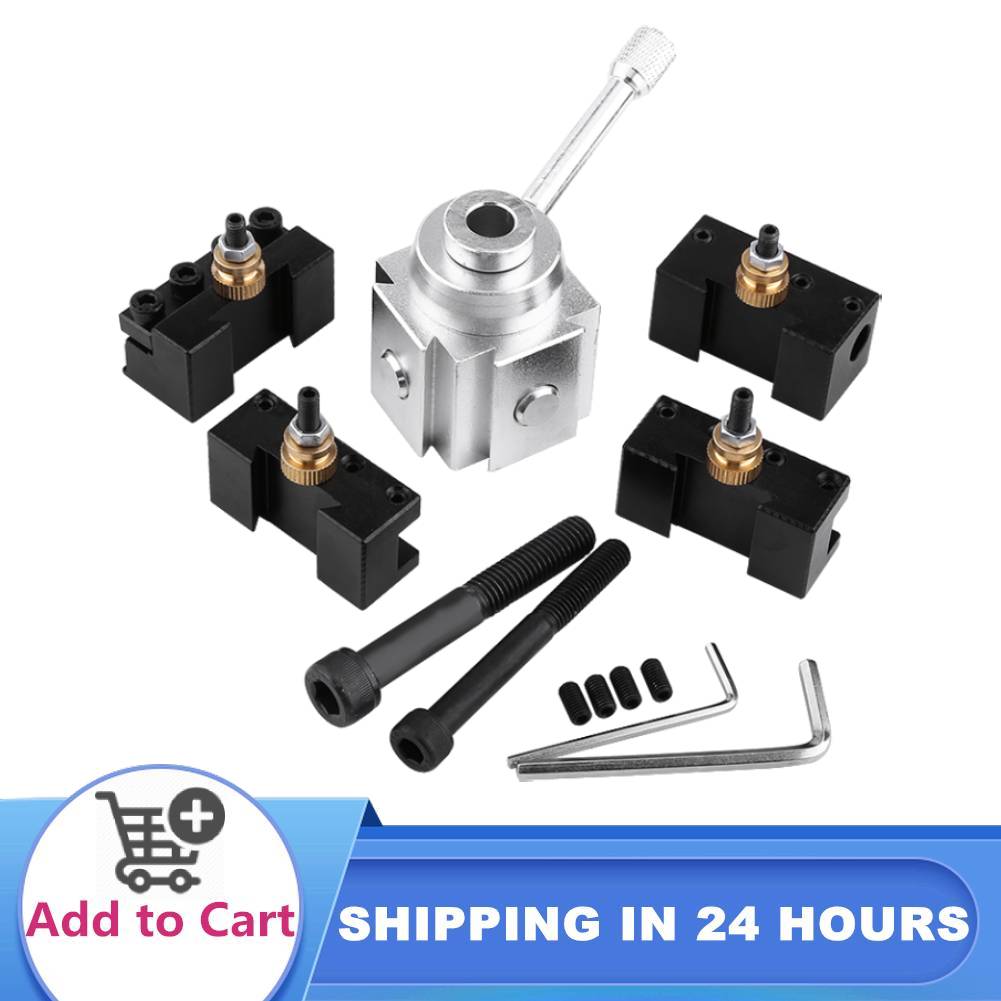SHANYU Set of Aluminum Alloy Quick Change Mini Lathe Tool Post and Holder Kit