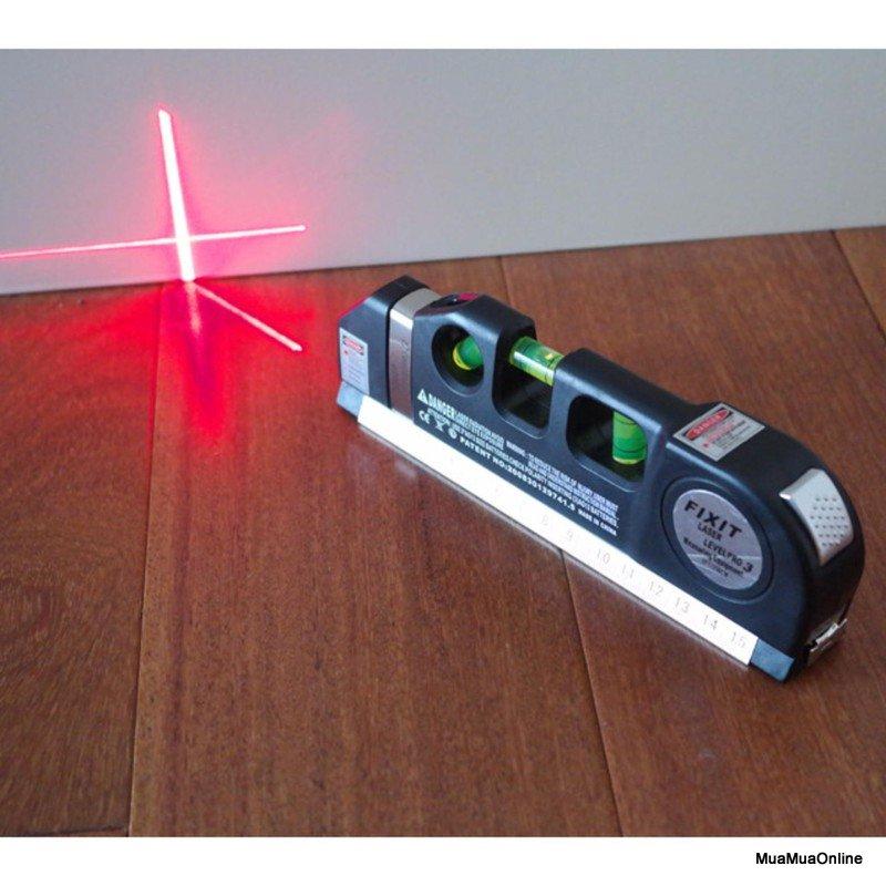 Thước Đo Laser Căn Mực Kiêm Thước 2.5m 4in1