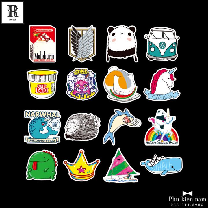 Sticker PVC Chống nước Hình dán Pokemon Pikachu ST028
