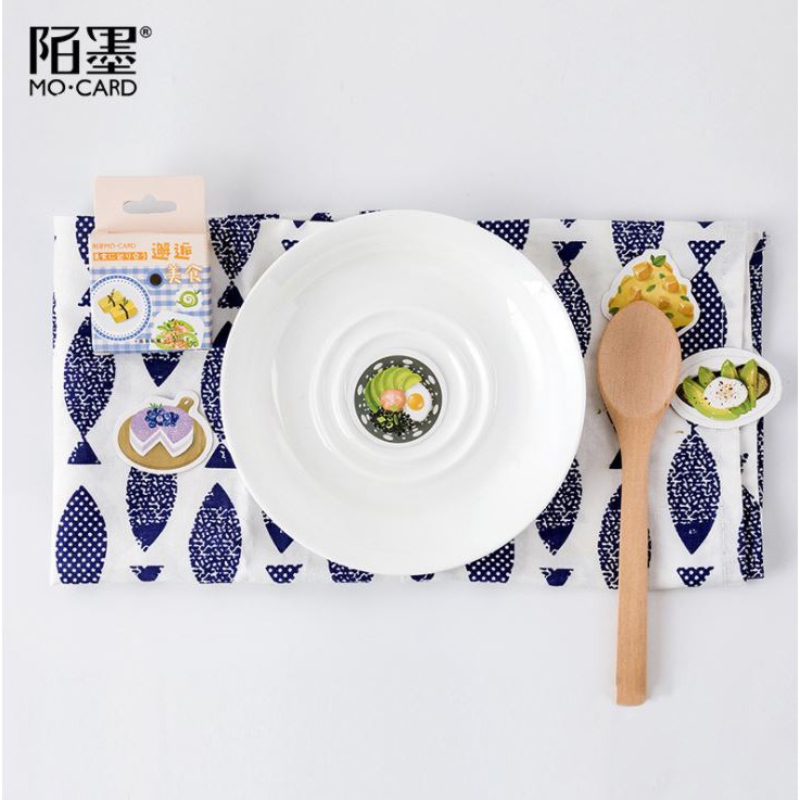 Bộ 46 Sticker Món Ăn Hàn Quốc Ngon Miệng E65