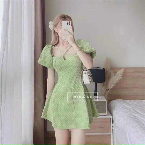 Váy đầm nữ chất liệu lụa xốp cực ky đep lun
