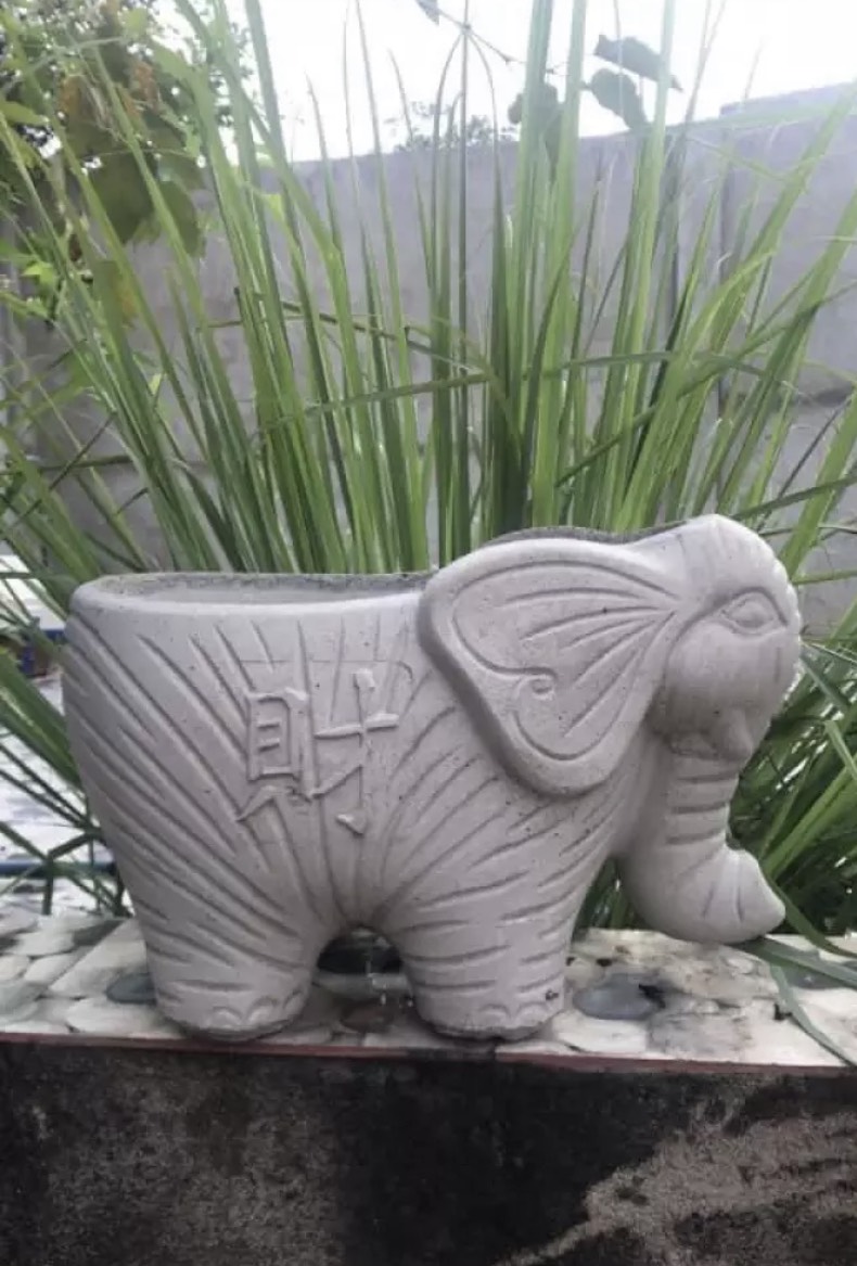 khuôn đúc chậu cảnh voi nhỏ 28 (khuôn nhựa ABS siêu bền )