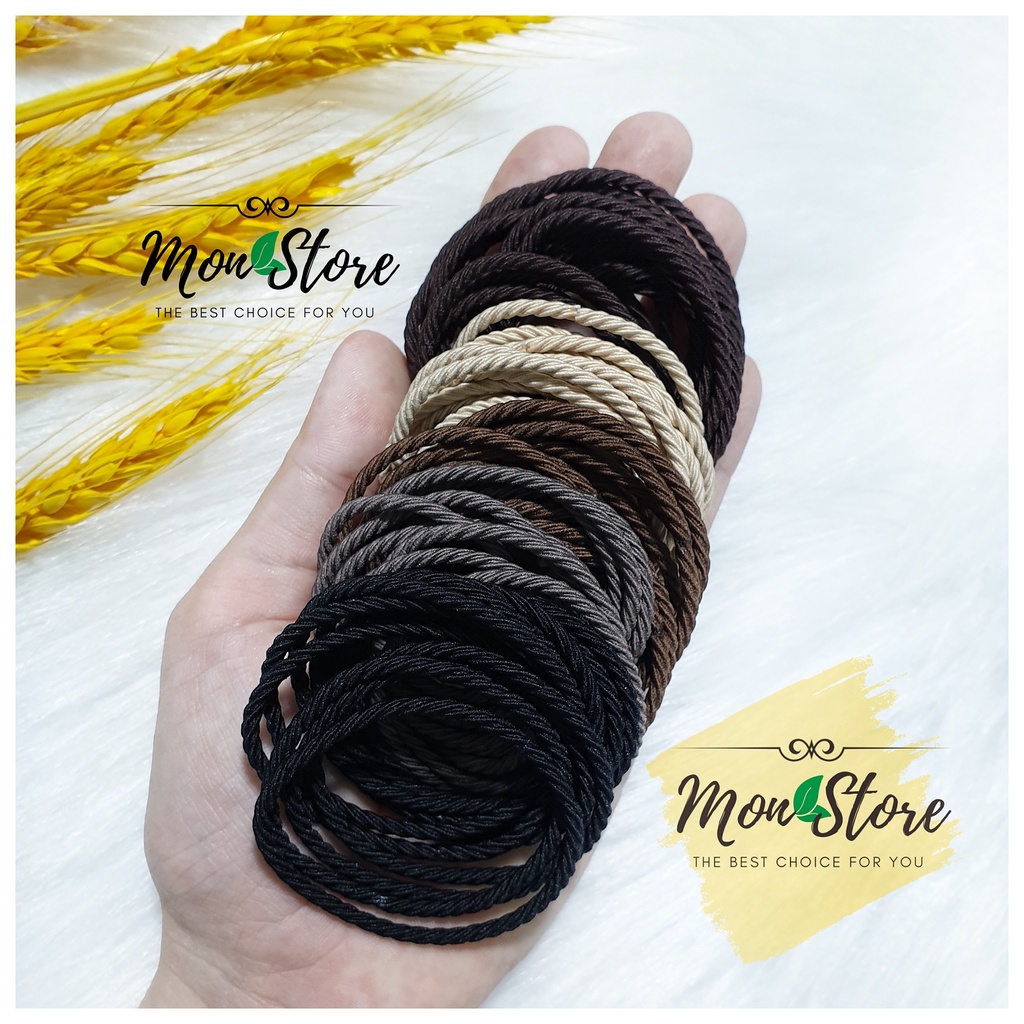 [MUA 1 TẶNG 1] SET 10 SỢI THUN CỘT TÓC co giãn tốt, mix màu cực trendy