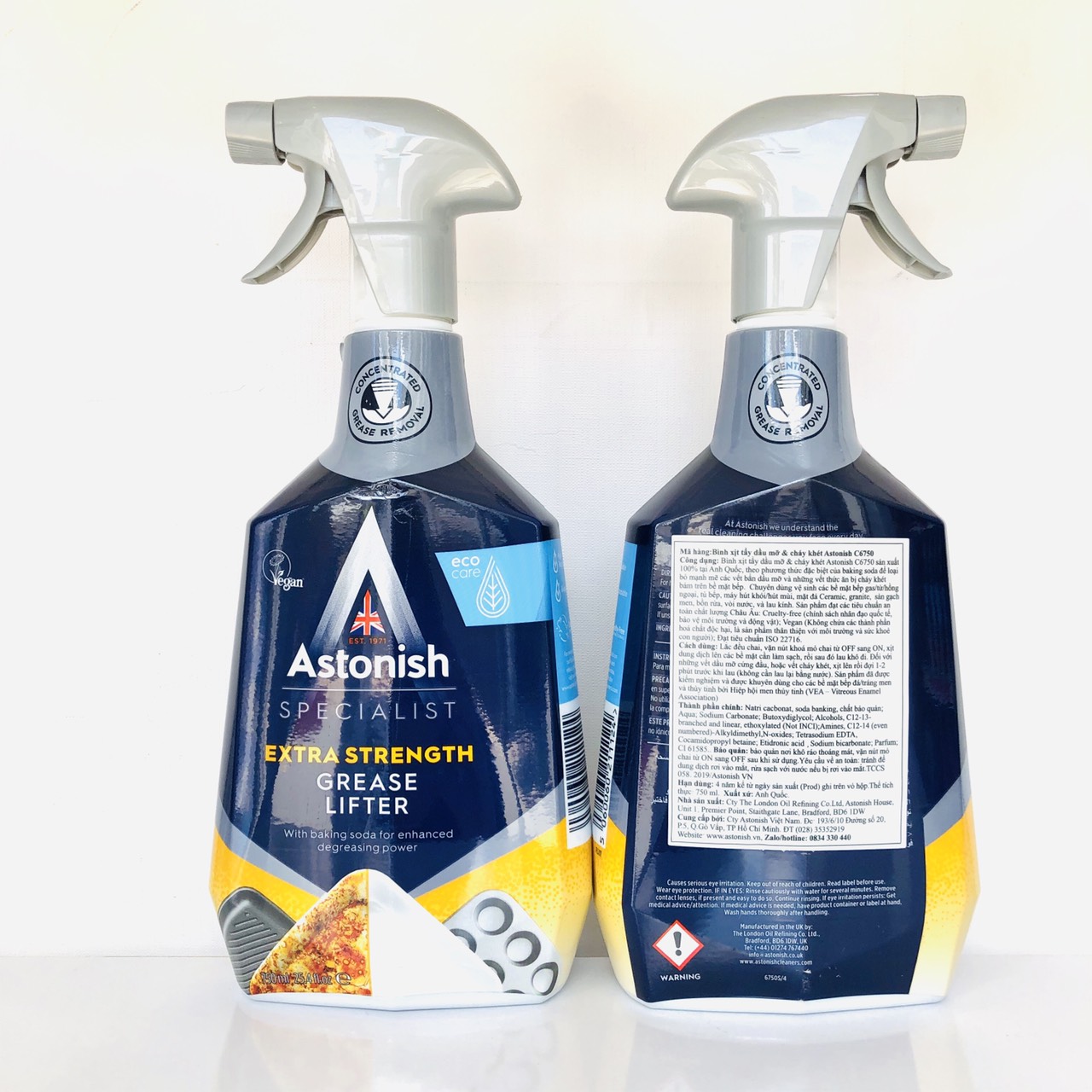 [HCM]Bình xịt tẩy dầu mỡ & cháy khét Astonish C6750