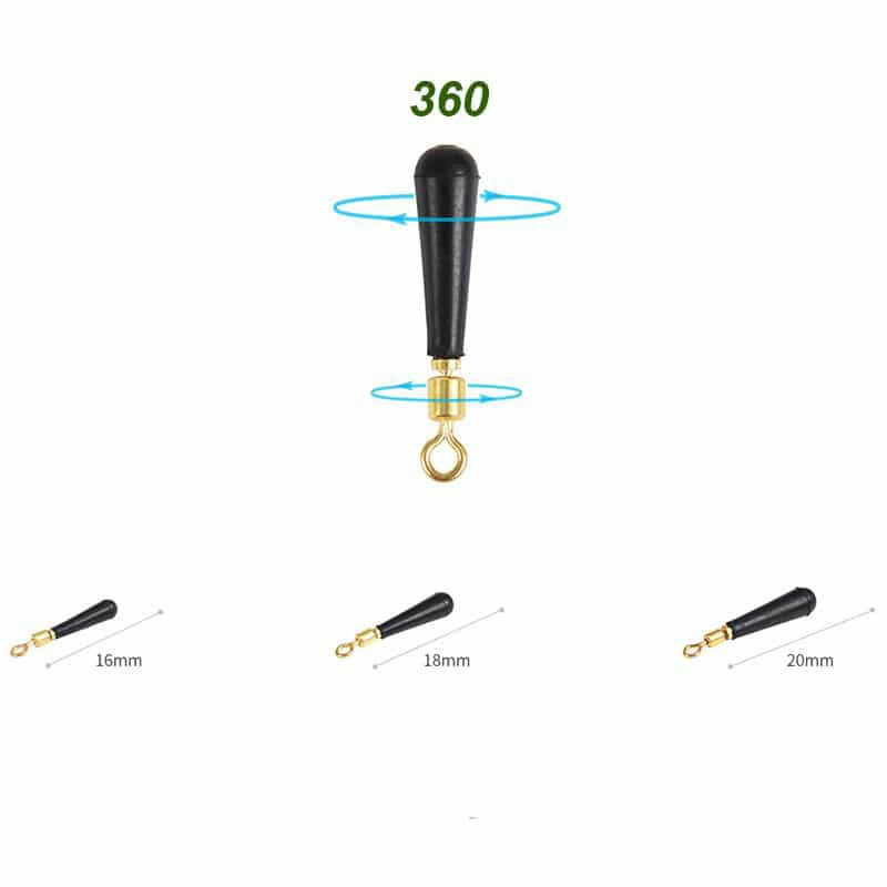 combo 3 chiếc chân cắm phao câu đài xoay 360