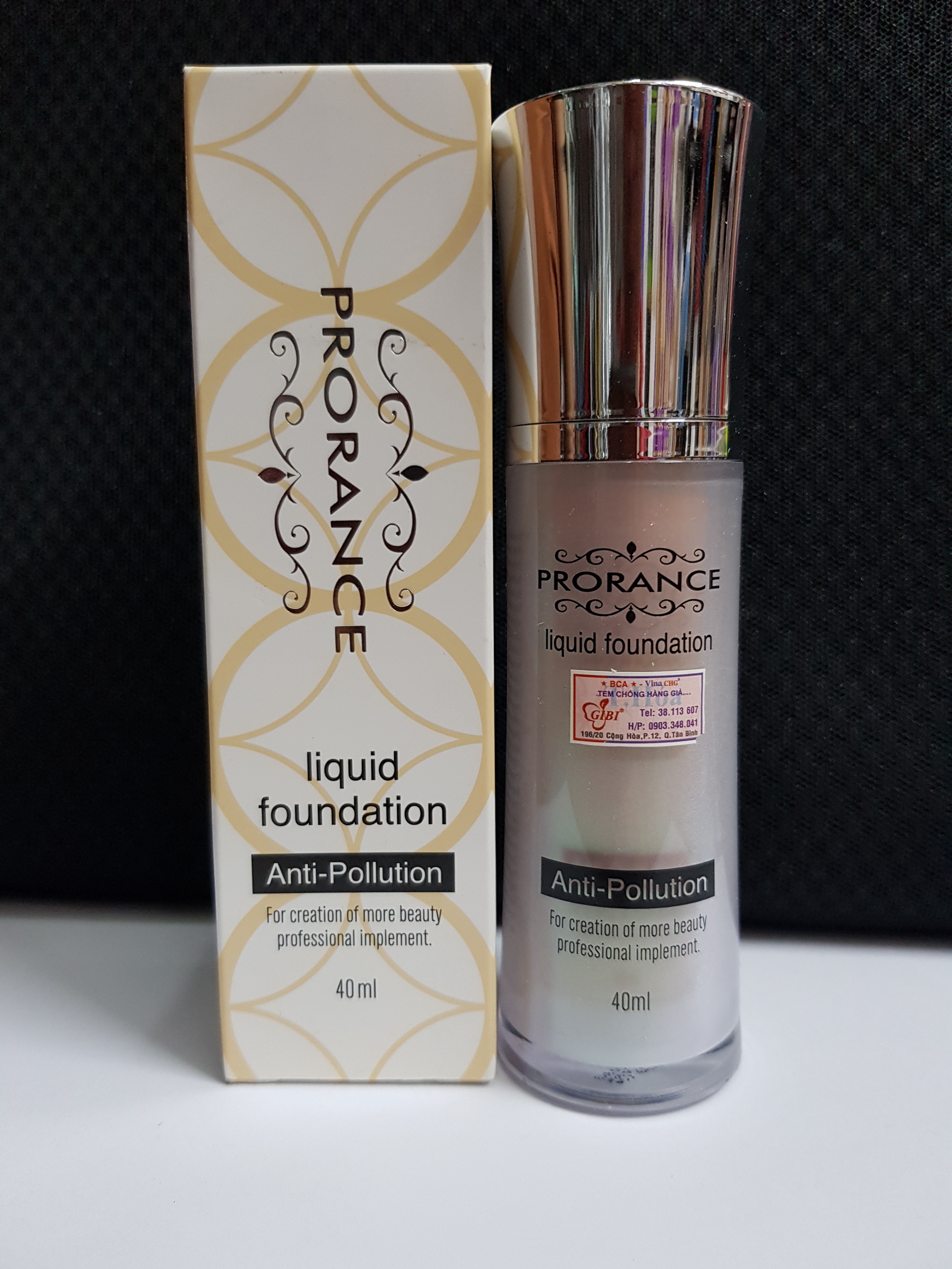 prorance liquid foundation