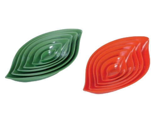 5 Dĩa Nhựa Hình Lá Melamine - Fataco