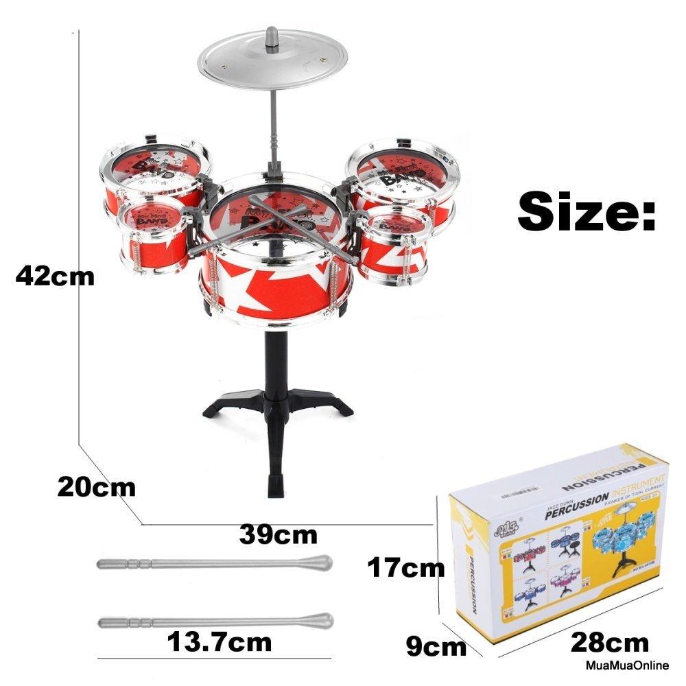 Bộ Trống Jazz Drum 5 Trống Cho Bé Cao Cấp