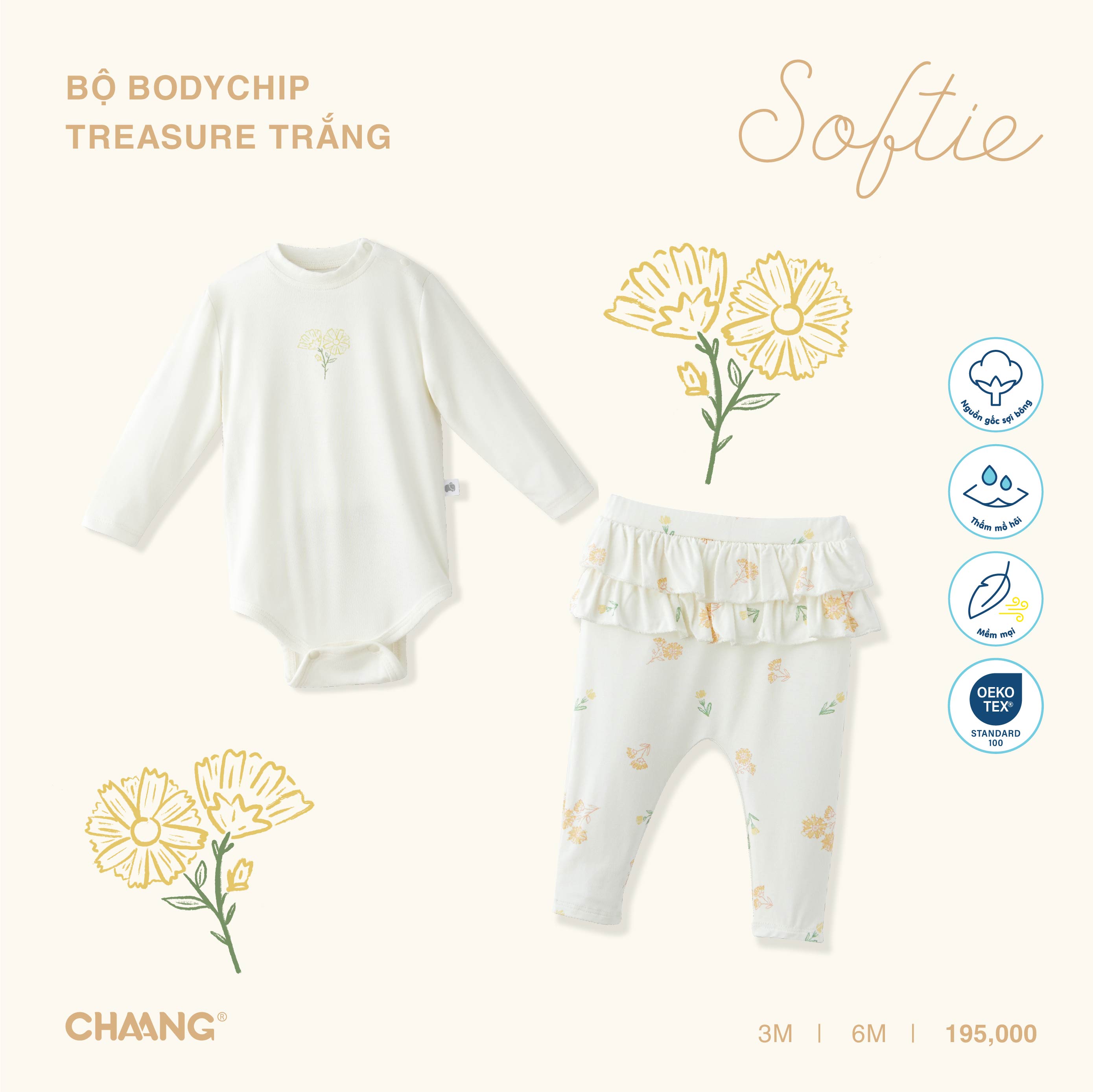 [CHAANG] Bộ body chip kèm quần Treasure Chaang
