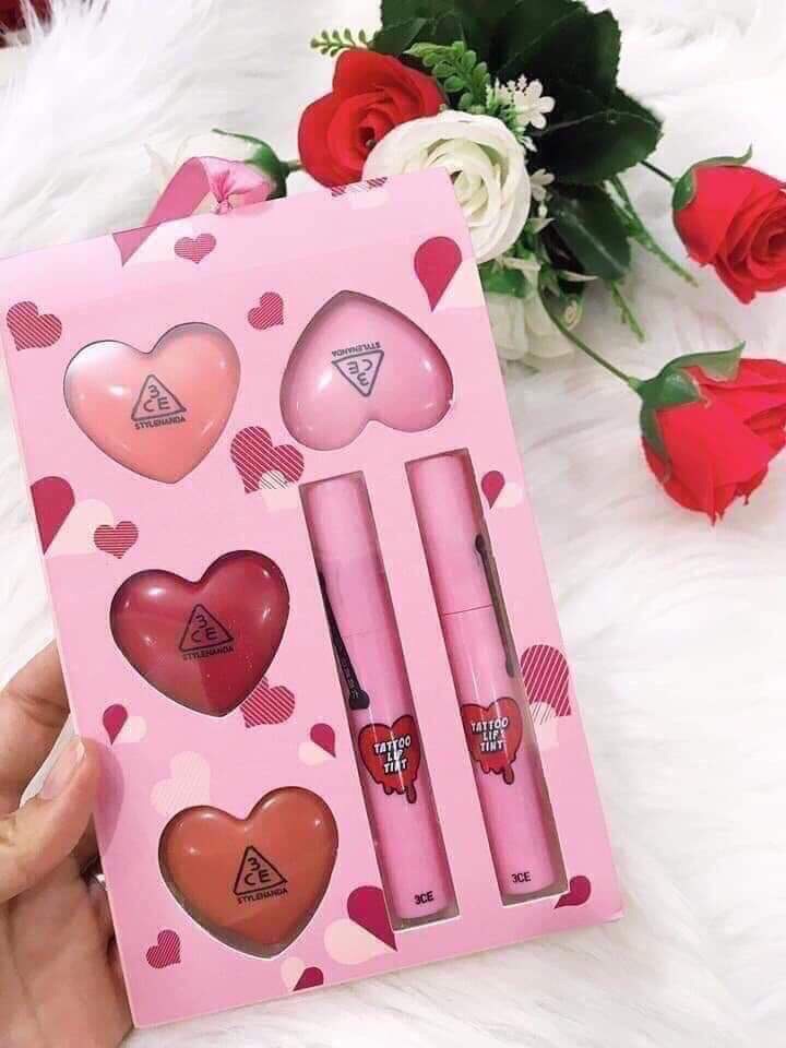 ( DEAL SỐC) SET SON 3CE TATOO LIP TINT