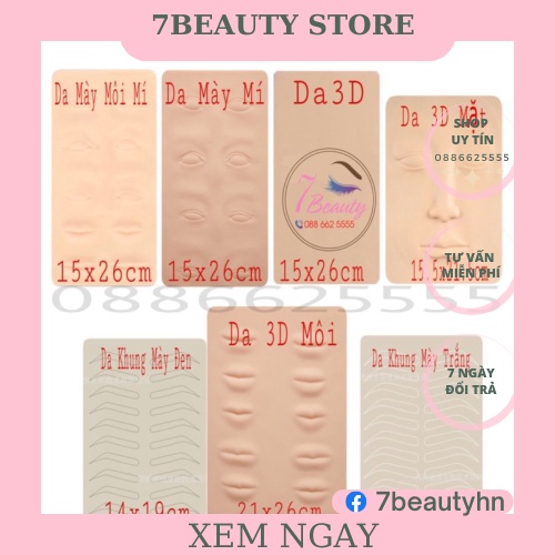 (5Miếng)Da Giả 3D Phun Xăm Dùng Trong Spa