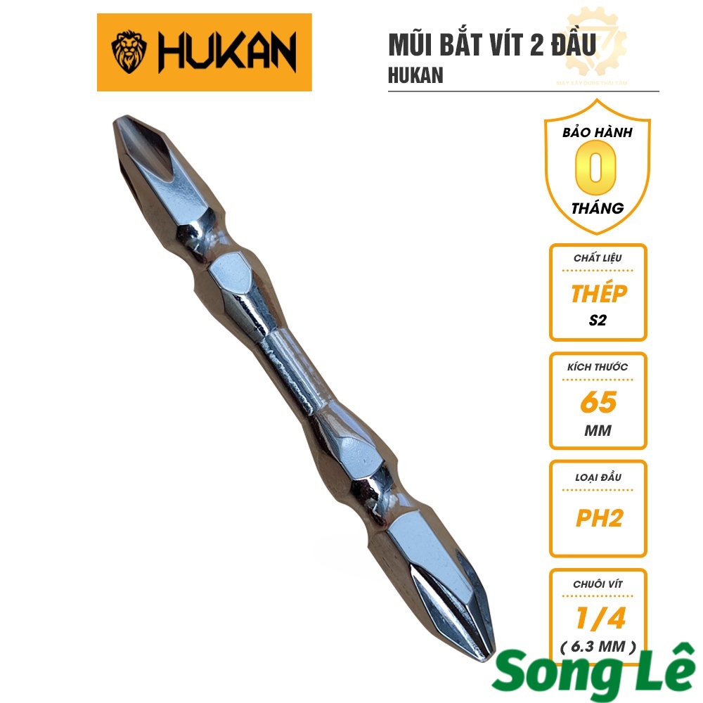 [SIÊU RẺ]  Mũi bắn vít hai đầu Hukan siêu cứng