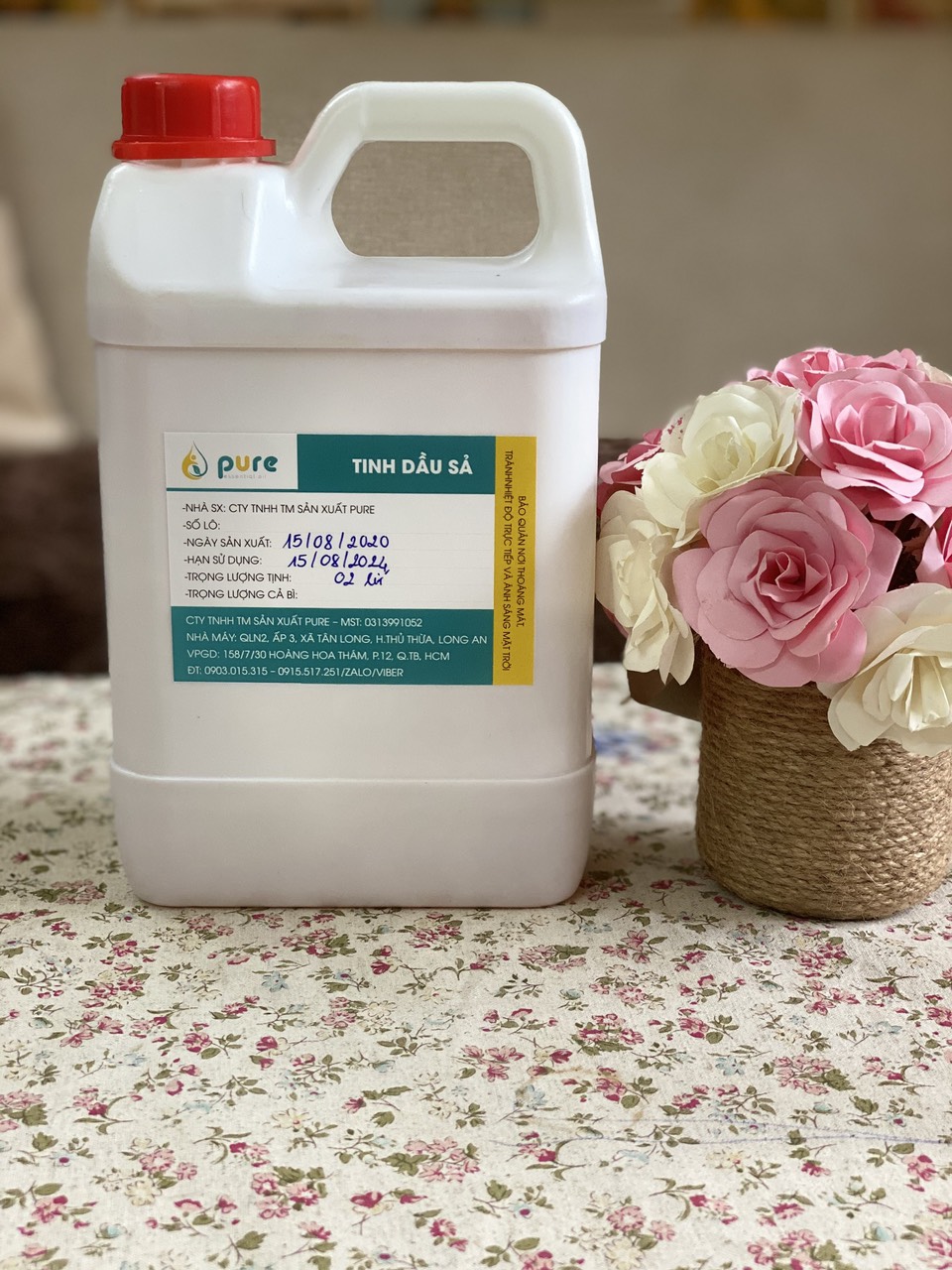 Tinh dầu Sả 1 lít nguyên chất