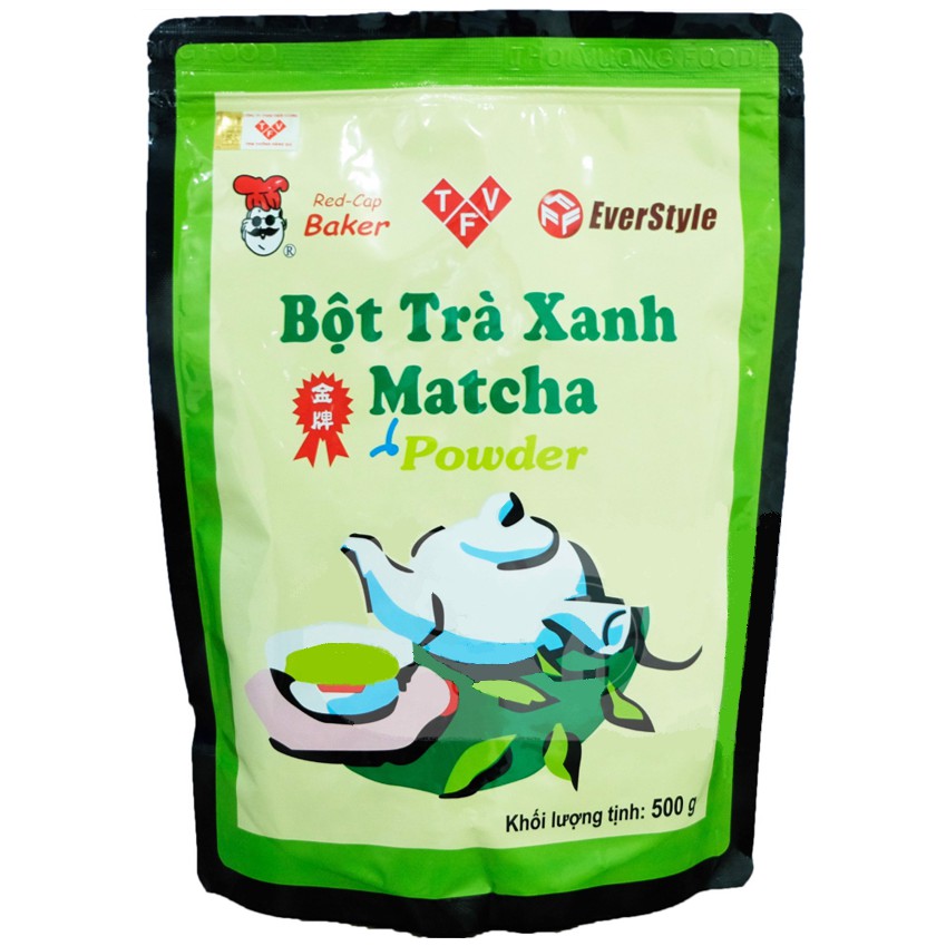 Bột Trà Xanh Matcha Powder Đài Loan hiệu EverStyle gói lẻ 50gr