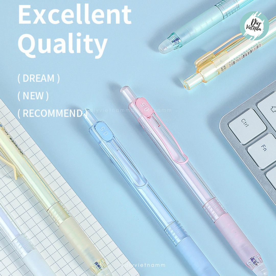 BÚT BẤM ROLLER BALL PASTEL MỰC XÓA ĐƯỢC