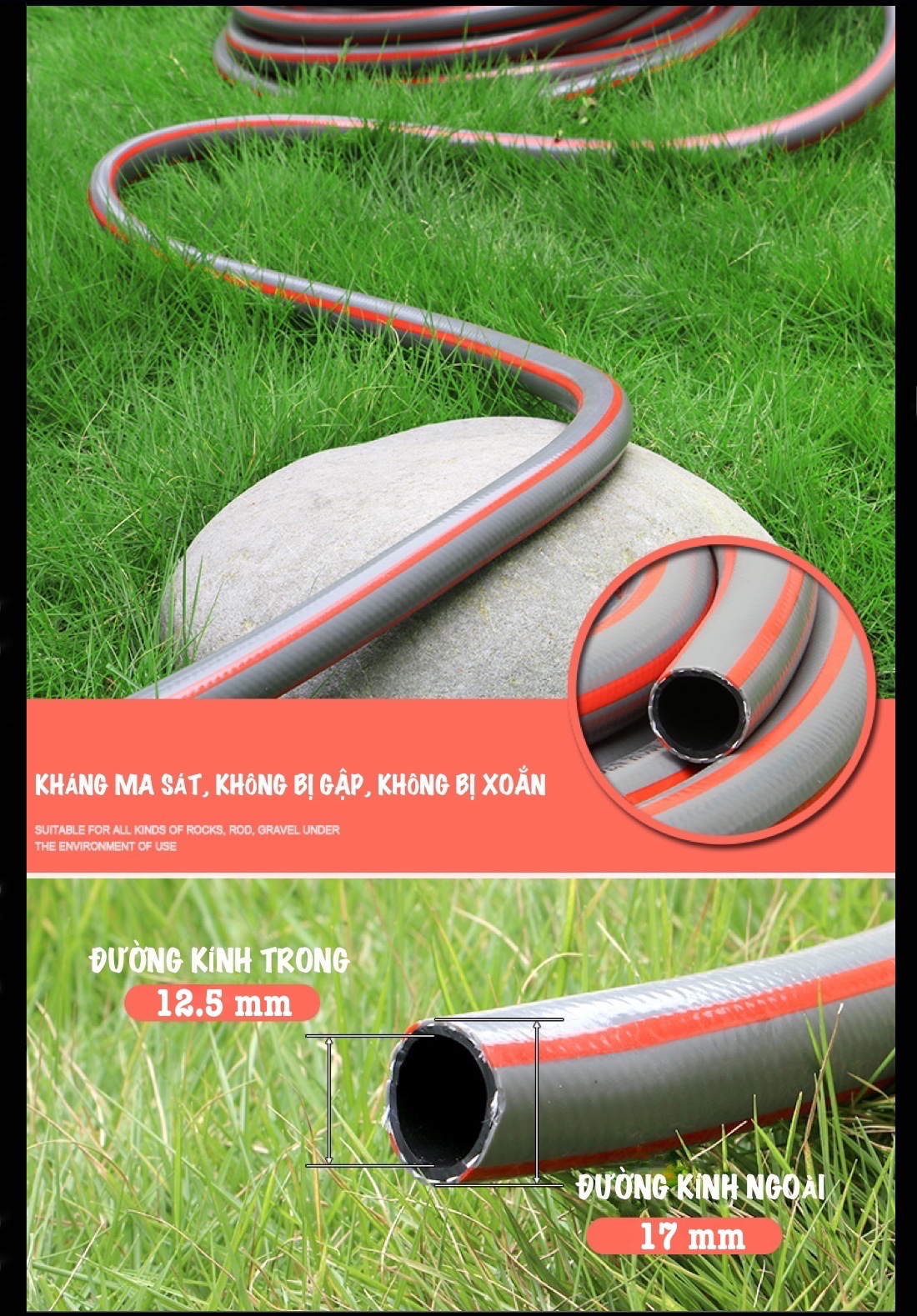 Vòi rửa xe, tưới cây LionKing DH05 5m