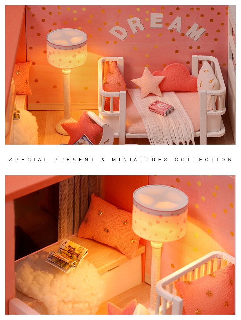 [HCM]Nhà búp bê DIY Doll House- Happy Moment