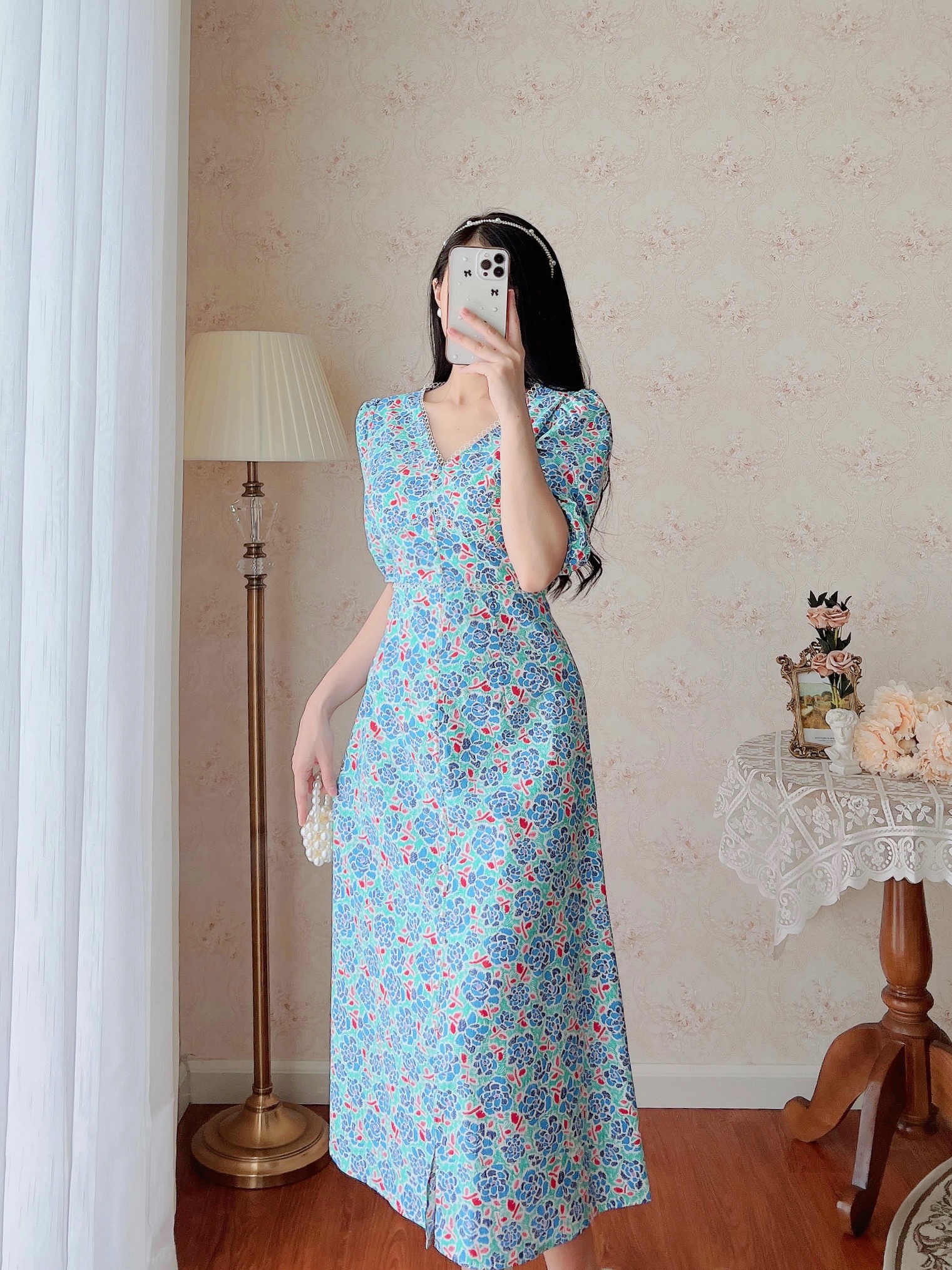 De Leah - Đầm Ôm A Midi Can Ren - Thời Trang Thiết Kế