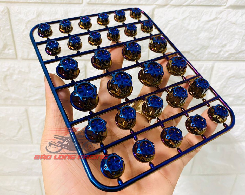 Nắp chụp Ốc trang trí xe máy Titan 7 màu 30 con siêu Rẻ đẹp