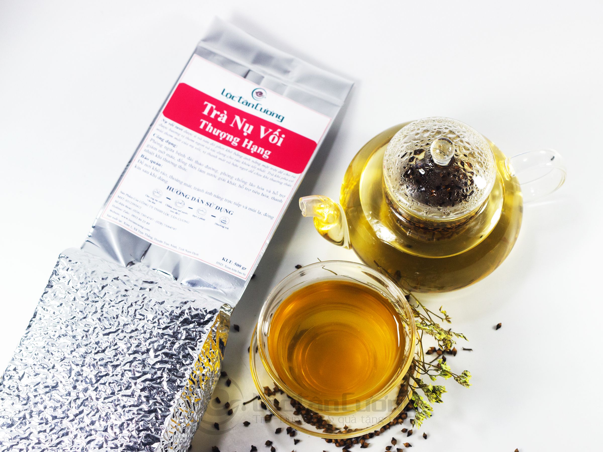 Trà nụ vối thượng hạng - Lộc Tân Cương - 100% nụ vối - Túi 250g