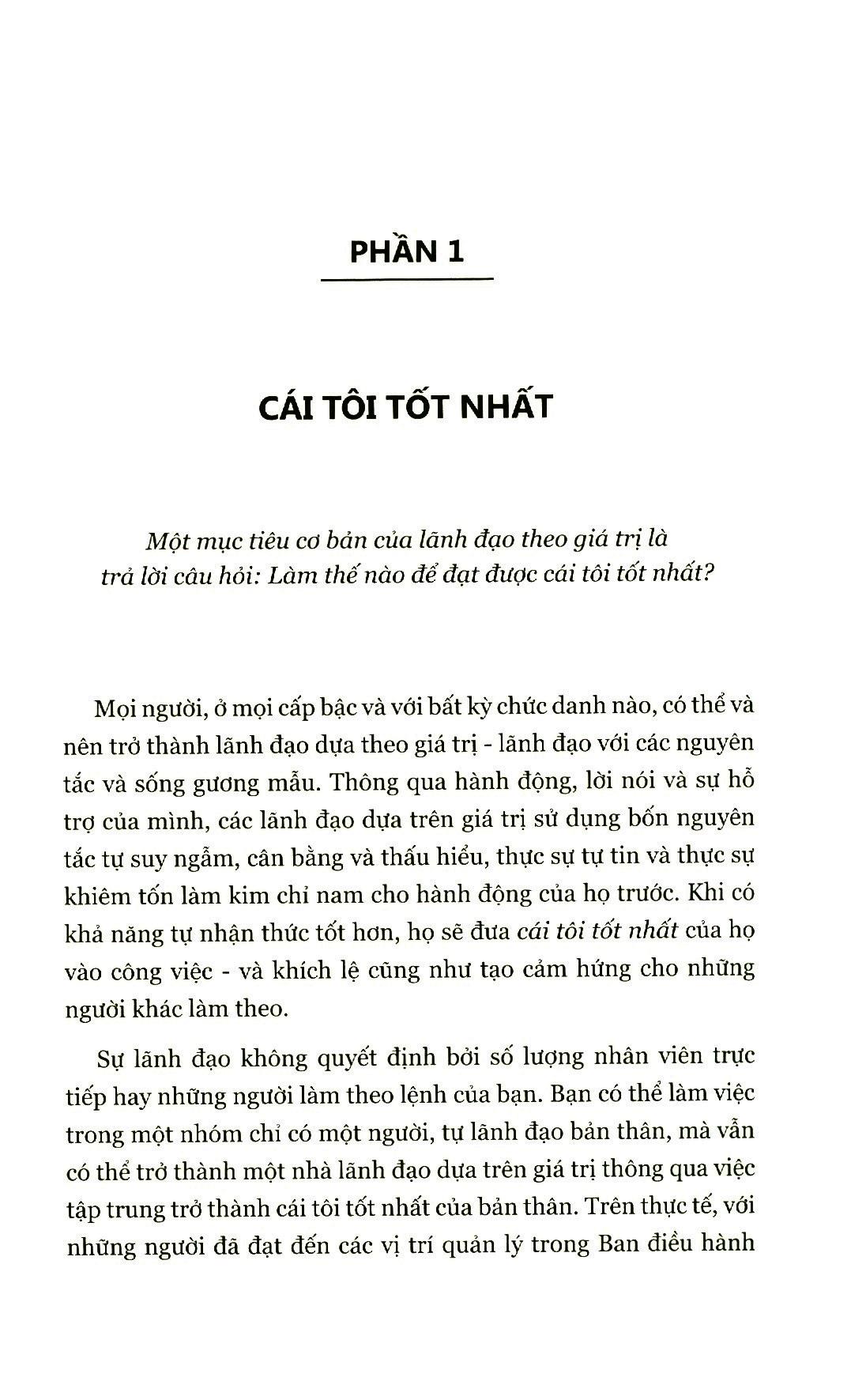 Lãnh Đạo Theo Giá Trị