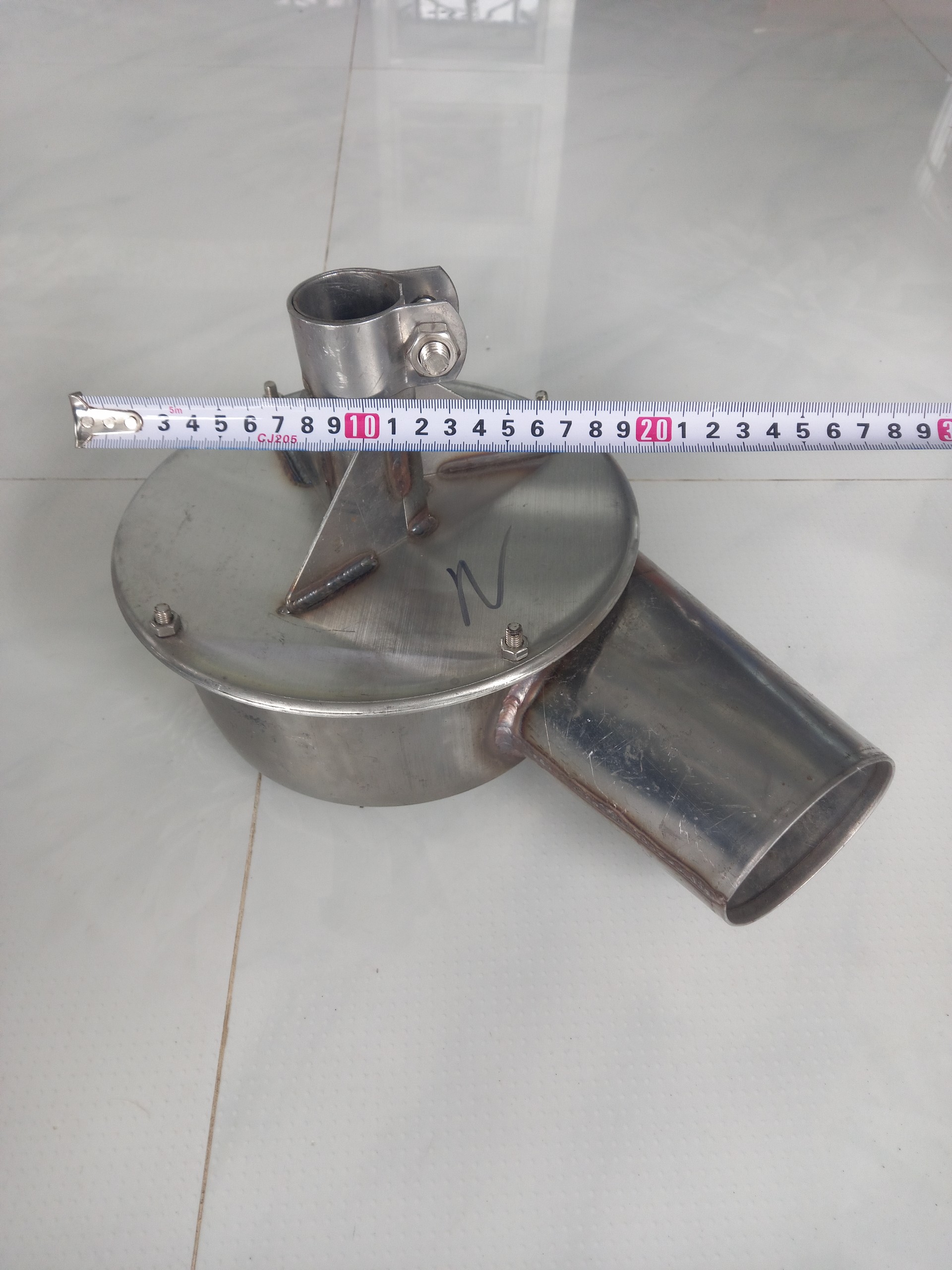 Bơm nước inox phi 90mm dùng cho máy xăng cốt thẳng và xéo