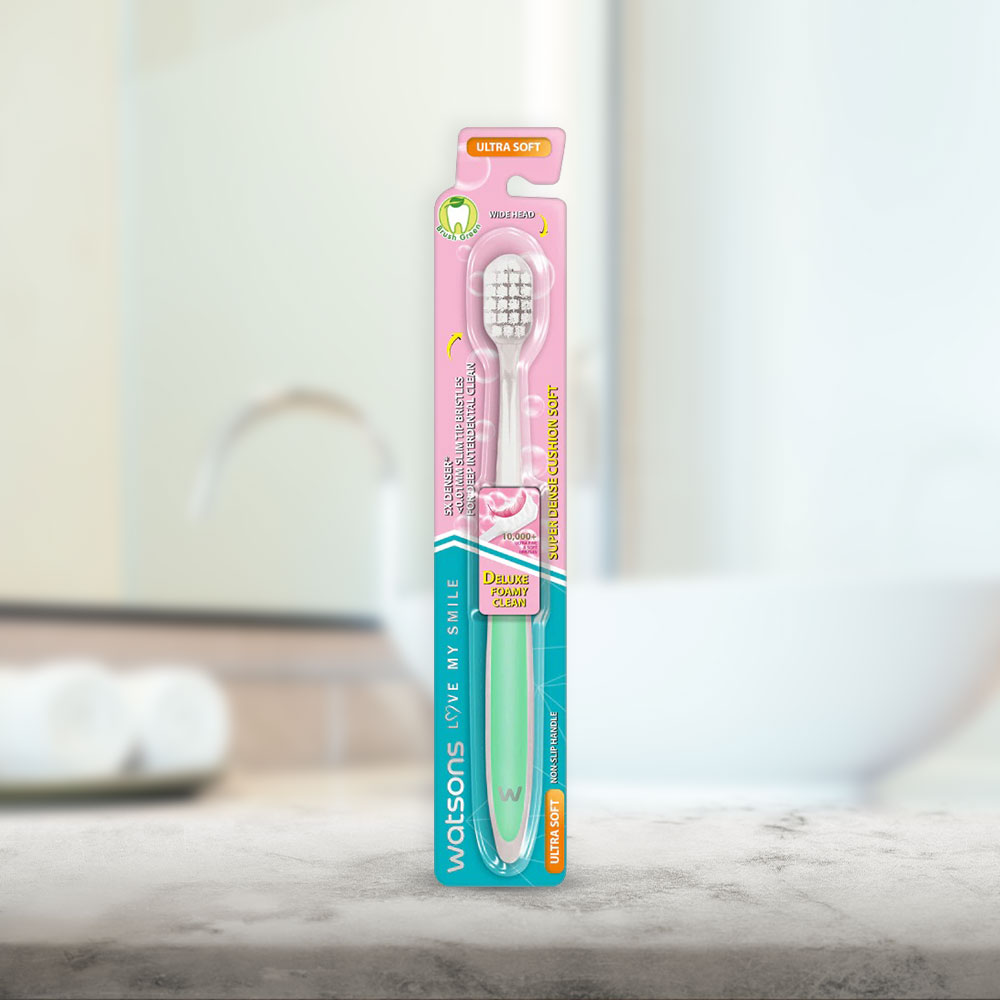 Bàn Chải Đánh Răng Watsons Super Dense Cushion Soft Toothbrush (Ultra Soft) 1s
