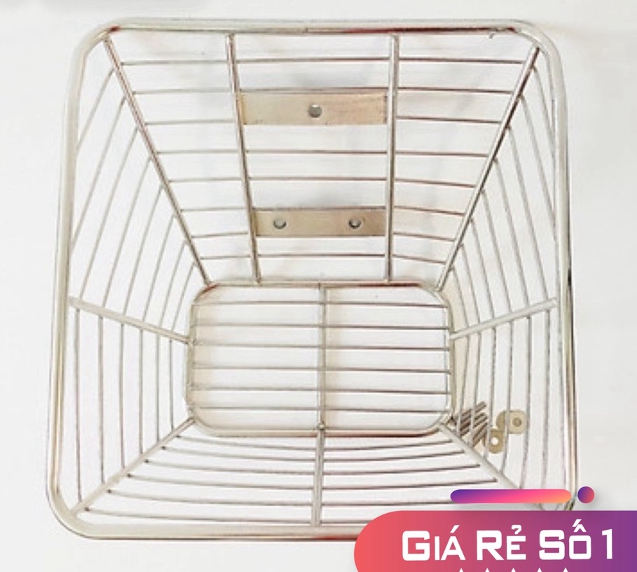 (ĐỒ CHƠI XE MÁY) Rổ INOX gắn xe DREAM, WAVE, SIRIUS, WAVE RS