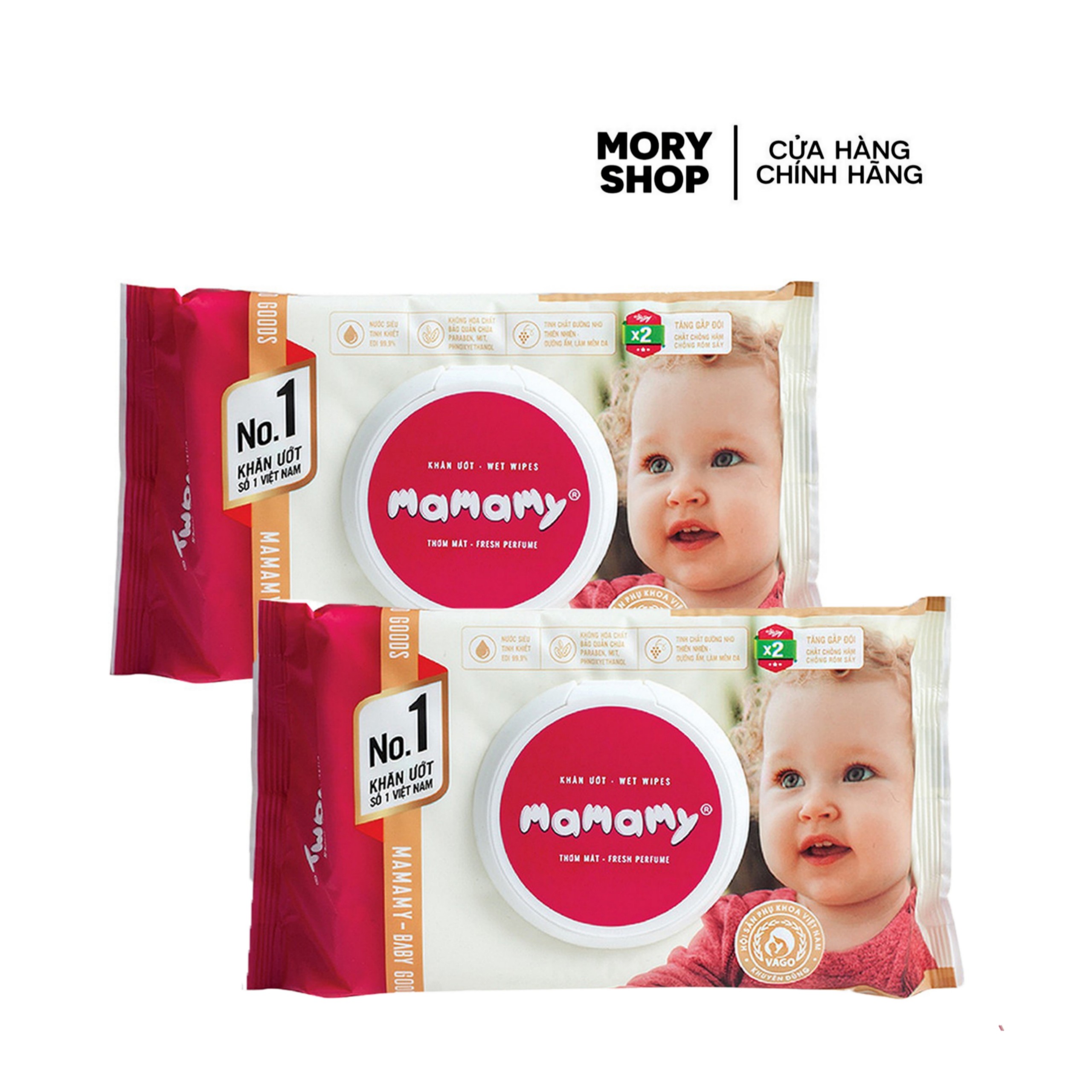 [HCM]Combo 10 khăn ướt Mamamy ( 80 tờ ) - Có mùi
