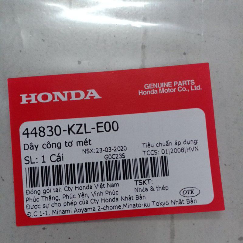 Dây đồng hồ Honda Vision VS 110 2011 2012 2013 2014 2015 2016 2017 2018 2019