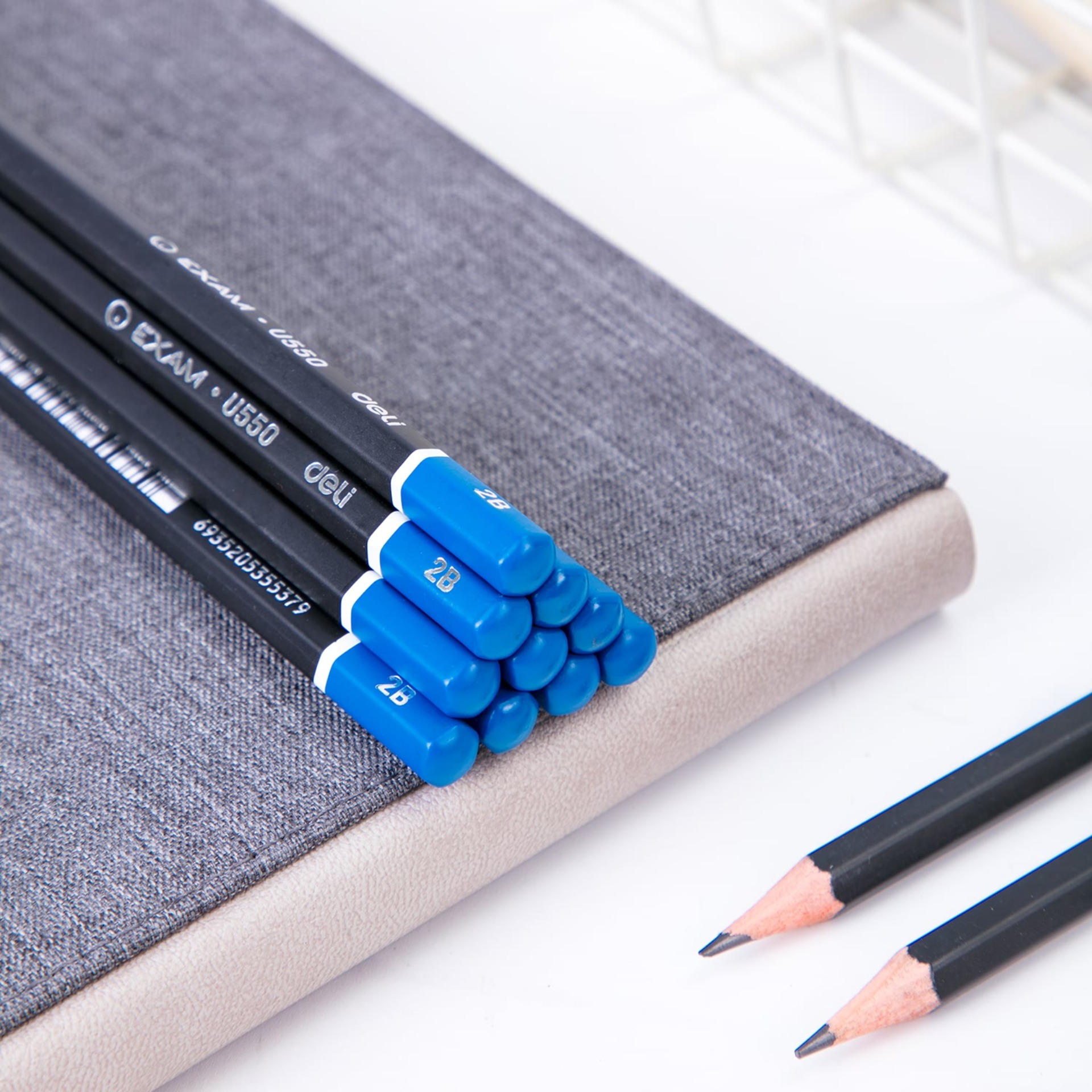 Bút chì Deli Exam 2B - Máy chấm thi tự động có thể cảm biến được - Combo 6 chiếc / 12 chiếc - EU55090