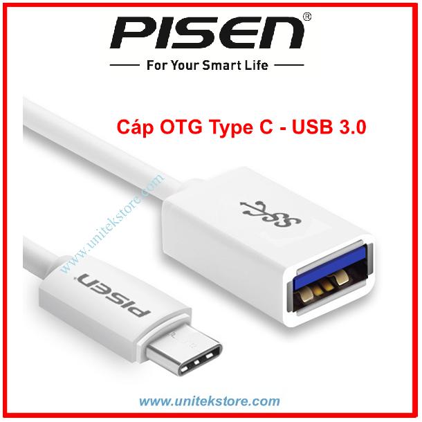 [UNITEK STORE] CÁP CHUYỂN USB OTG TYPE C - USB 3.0 PISEN