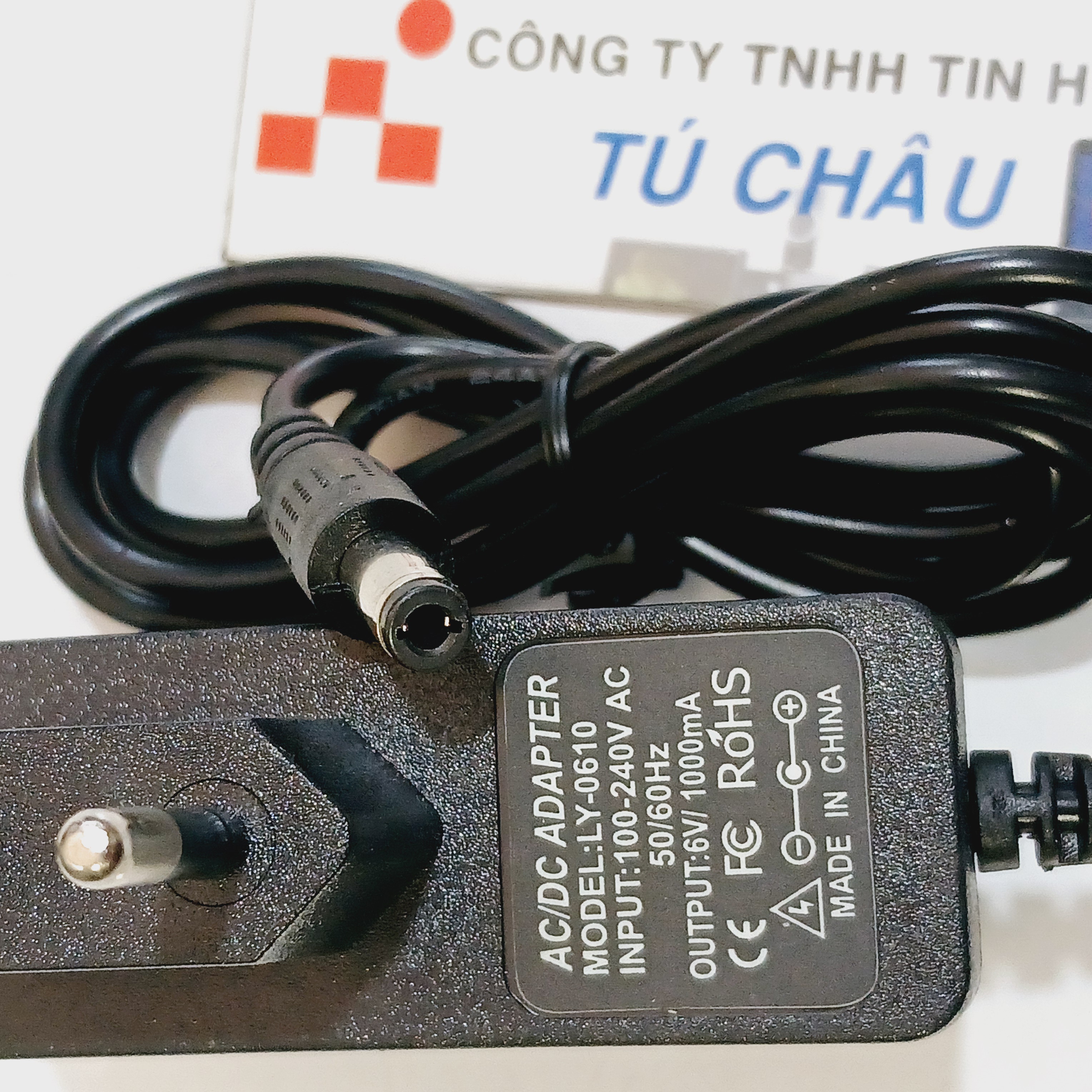 Adapter DC 6V - 1A ( Đầu cắm 5.5mm x 2.1mm)
