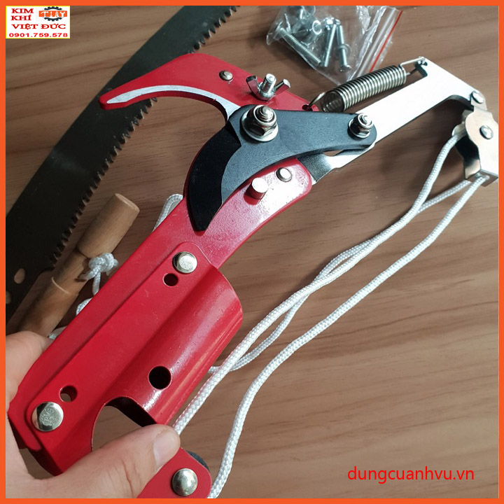 Đầu kéo tỉa cành, cắt cành cây trên cao,hái quả ,kết hợp cưa cành lưỡi thép SK5