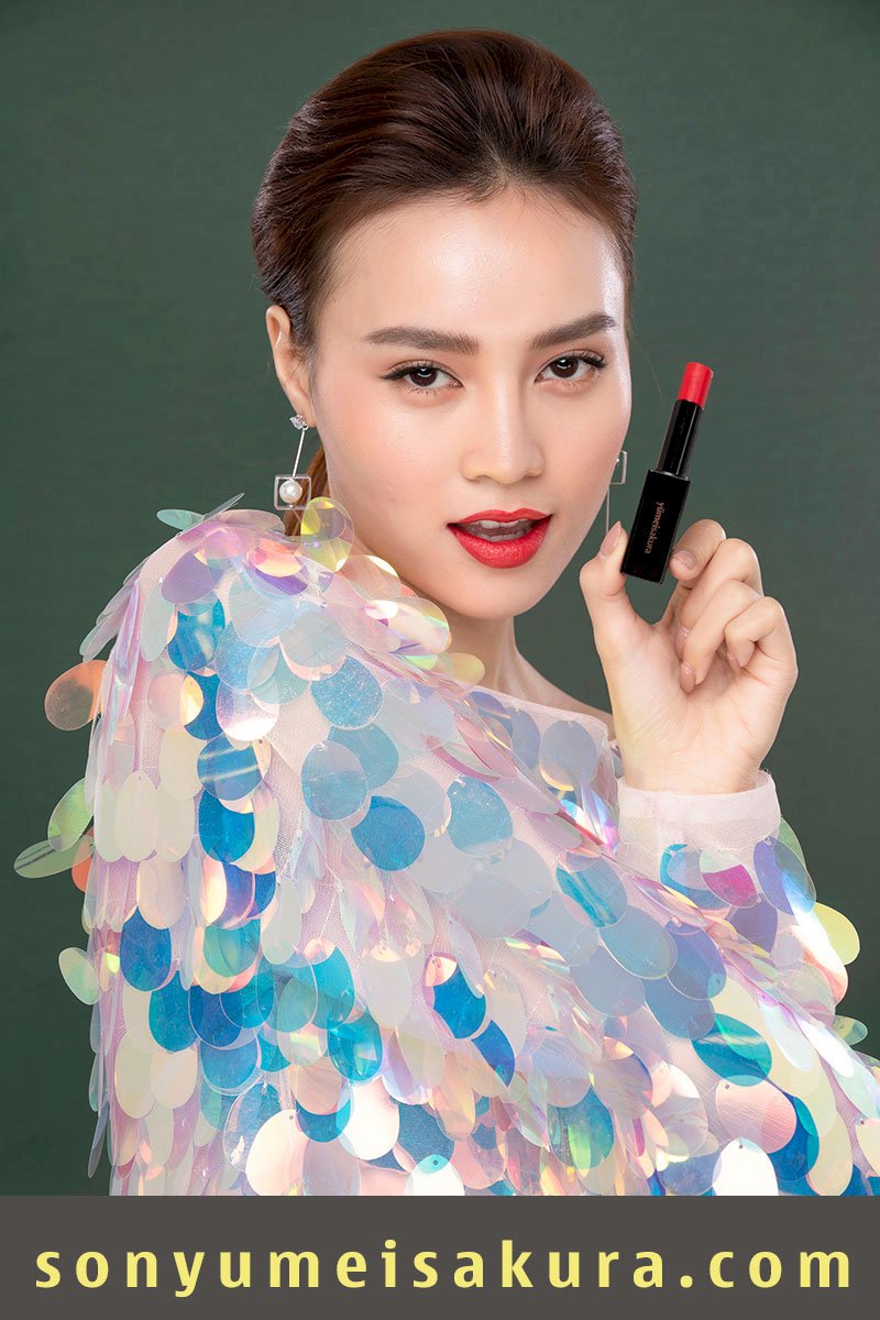 [SON YUMIESAKURA]Son Dưỡng Collagen YMS01 - Ladybug Red - Đỏ hồng