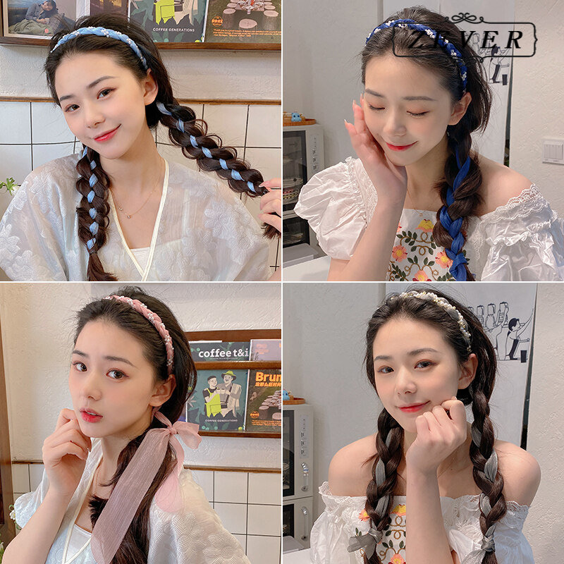 [ACC]Tulle pearl bow headband headwear