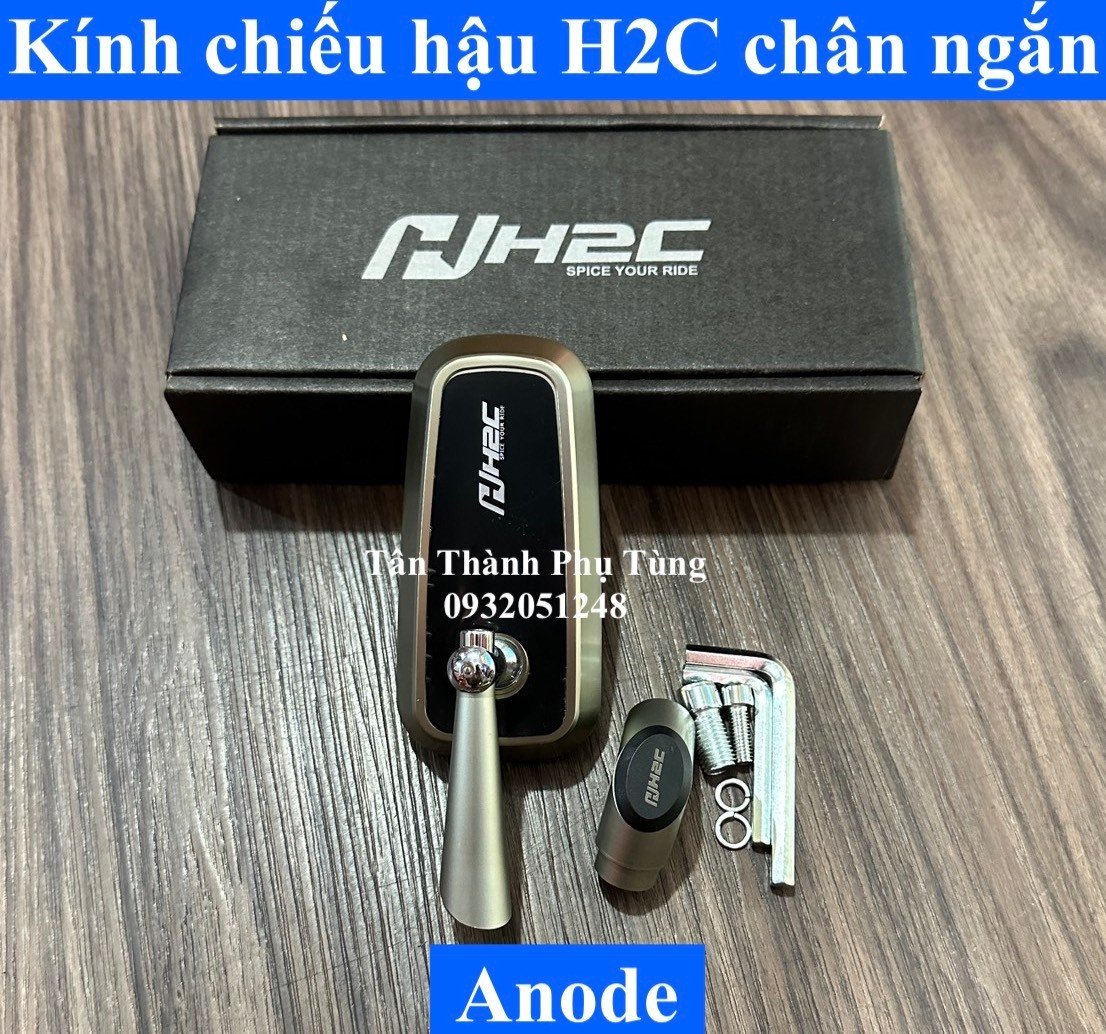 Kính chiếu hậu H2C chân ngắn, hàng loại 1- 1 cây bên trái phutungxe