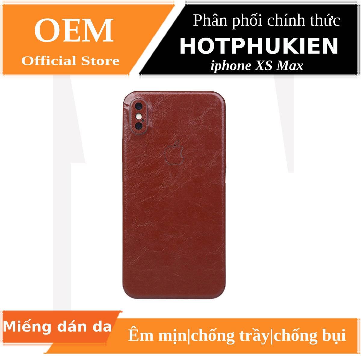 [HCM]Miếng dán da mặt lưng cho  iPhone Xs Max sang trọng bảo vệ 360 độ chống trầy xước - Phân phối bởi Hotphukien