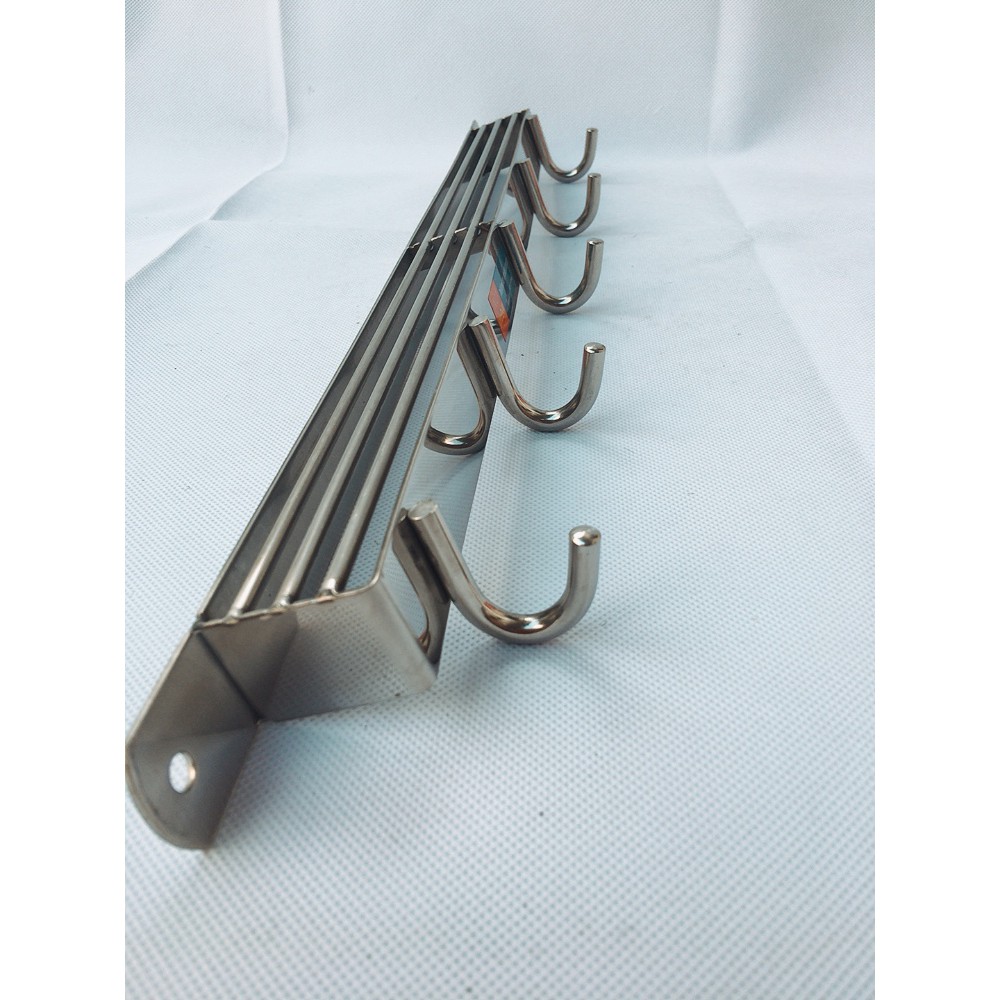 KỆ CÀI DAO THỚT INOX CÓ MÓC TREO