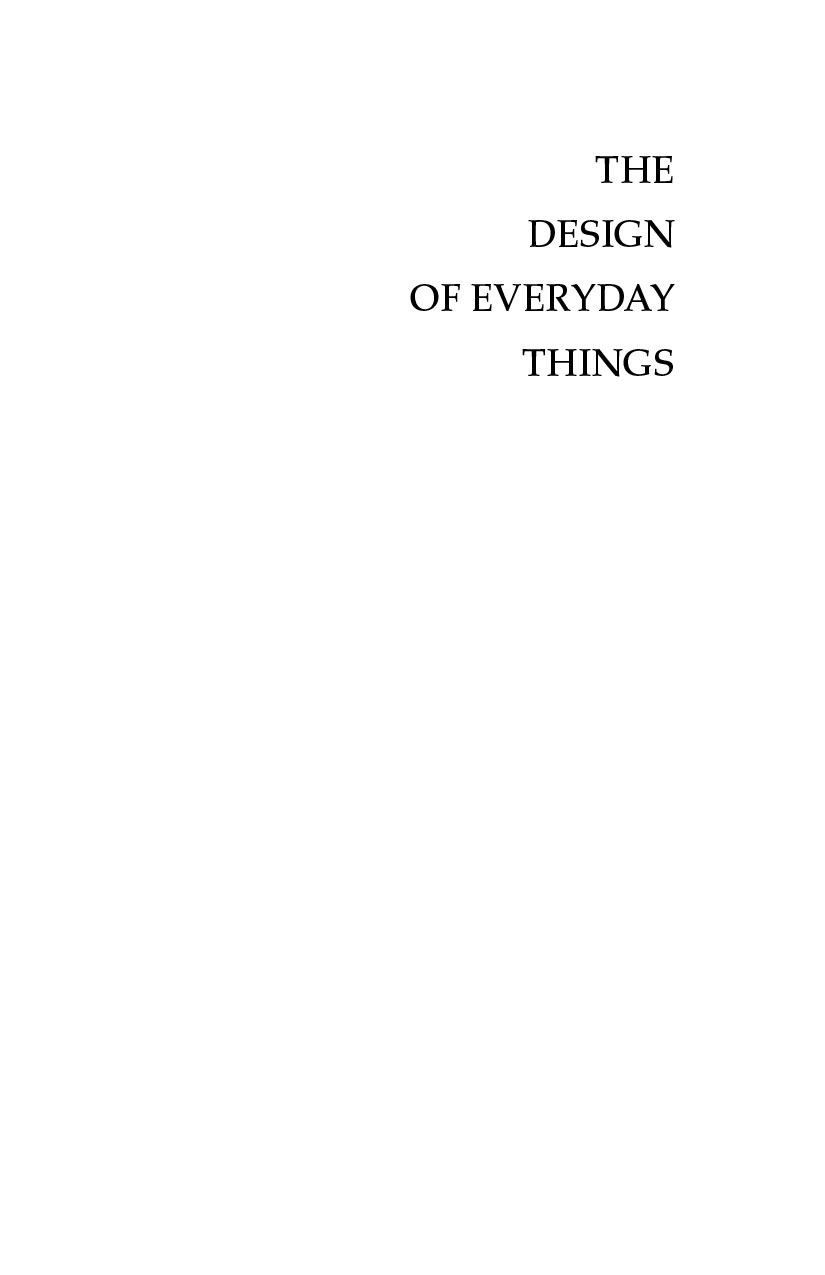 The Design of Everyday Things