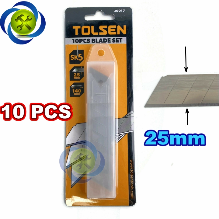 Lưỡi dao rọc giấy loại lớn tolsen 30017 125mm x 25mm x 0.7mm