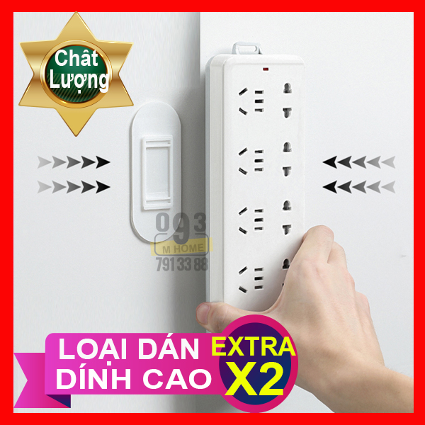 Socket holder wall, Self Adhesive Power Strip Power Plug Socket Holder Hook Hanger Wall Mounted Socket