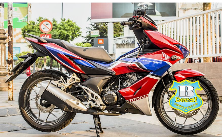 Tem rời winner X HRC dán xe đỏ (Tem chế ko phải zin)