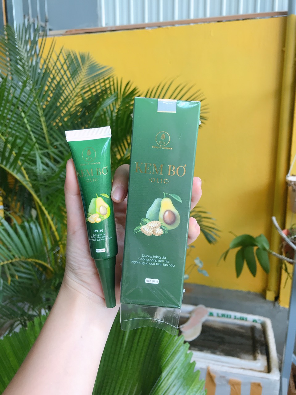 Kem Bơ Olic Cấy Trắng NaNo (Dưỡng Trắng. Cấp Ẩm. Thay thế kem nền kem lót kem chống nắng)[Chính Hãng]