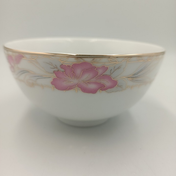 Golden Edge blue wire flower soup long bowl high quality
