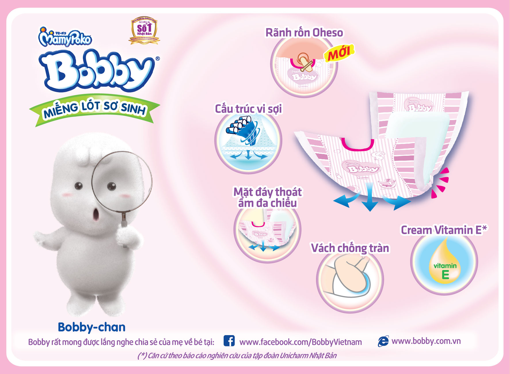Miếng lót Bobby Newborn 2 NB2 60 miếng - HSD luôn mới