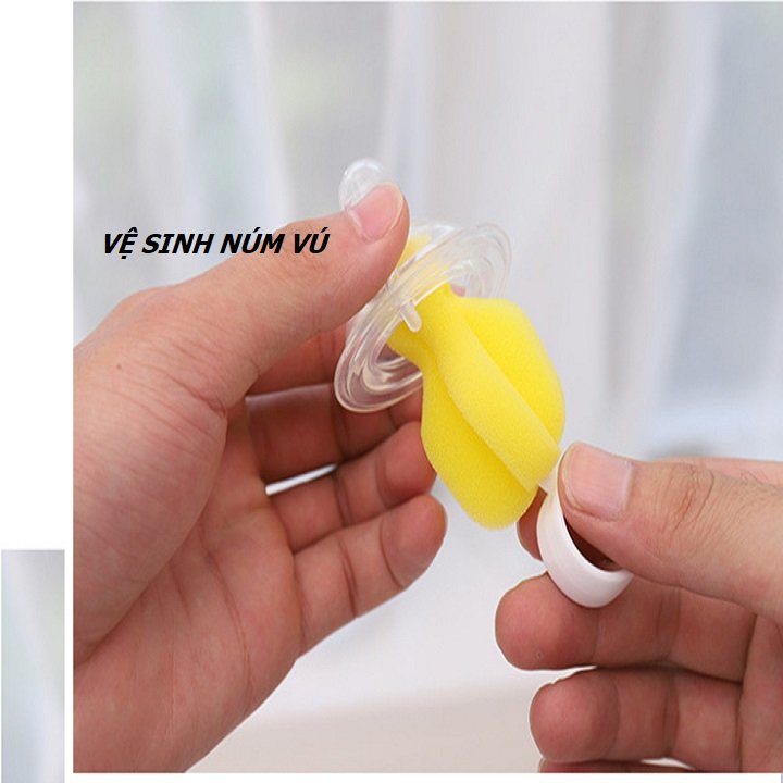 DỤNG CỤ VỆ SINH BÌNH SỮA, NÚM VÚ - BỘ 7 MÓN – DP775