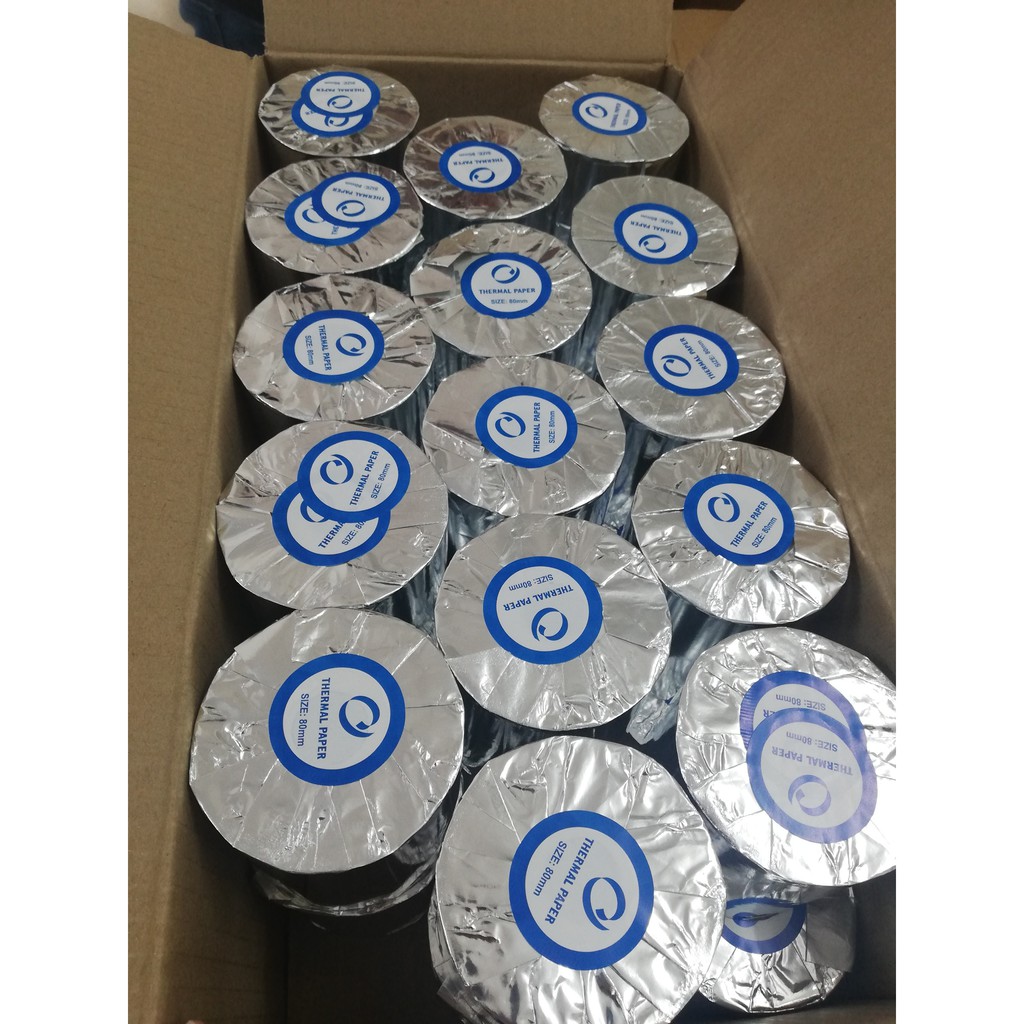[HCM]THÙNG 12 CUỘN GIẤY IN BILL K80x80  Giấy in bill